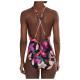 Nike Γυναικείο ολόσωμο μαγιό Floral Scoop Neck Swimsuit